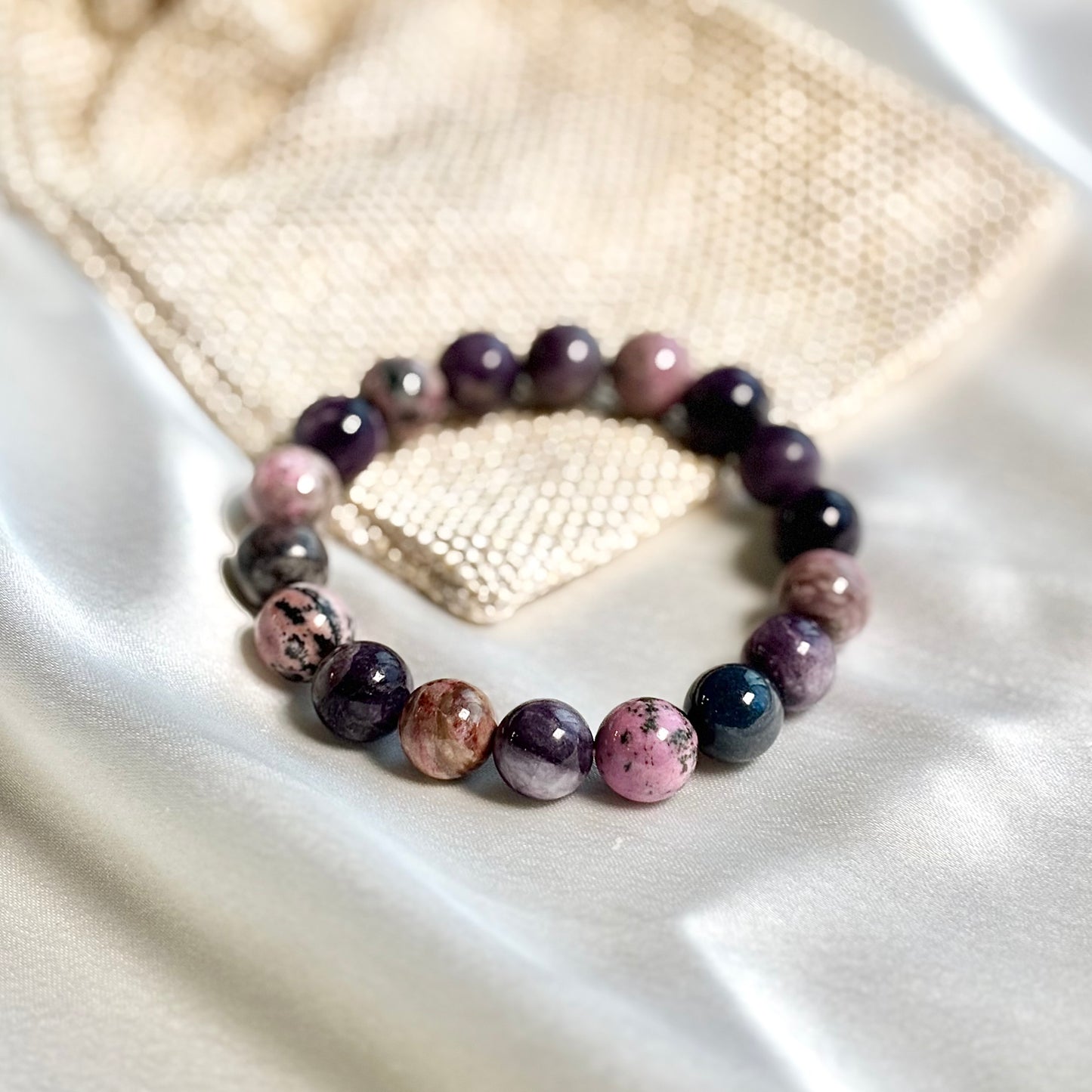 Sugilite Round Bead Bracelet -12mm