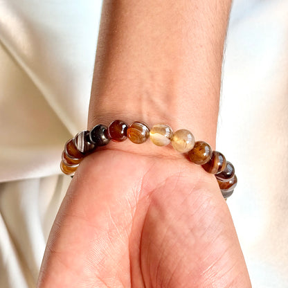 Sulemani Hakik Round Bead Bracelet - 8mm