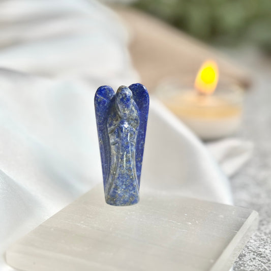 Lapis Lazuli Angel Carving