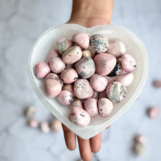 Pink Rhodonite Tumble Stone