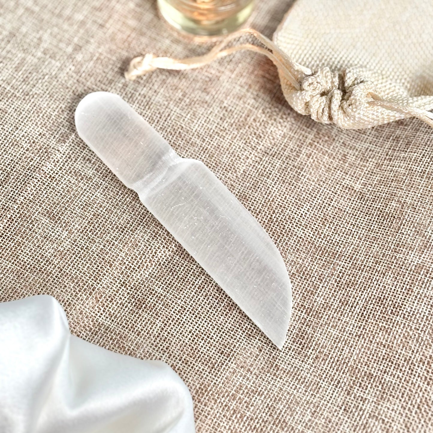 Selenite/Satin Spar Knife