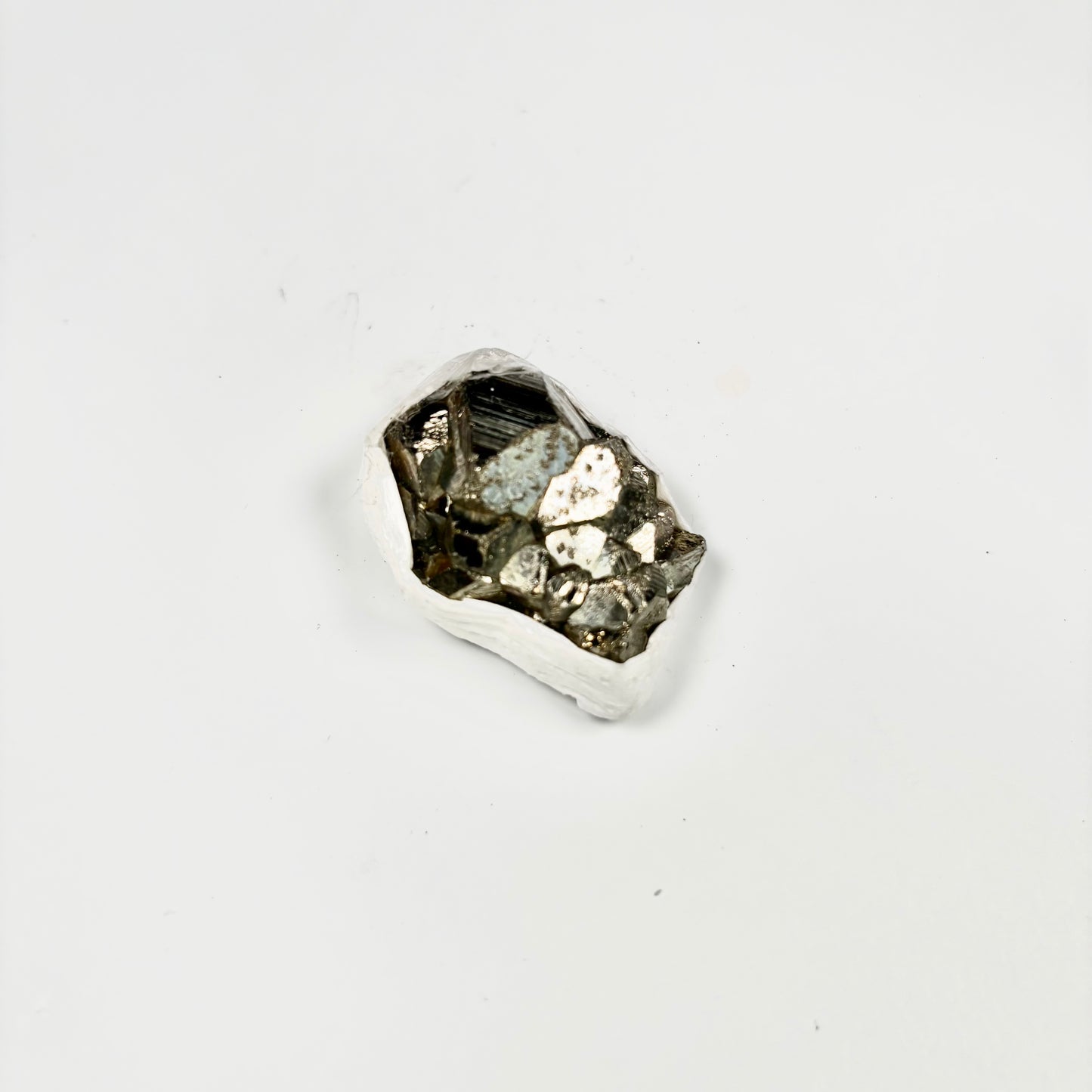 Raw Pyrite Cluster – 56g Metallic Gold Crystal for Luxury Décor