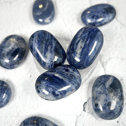 Sodalite Palm Stone | Natural Polished Crystal