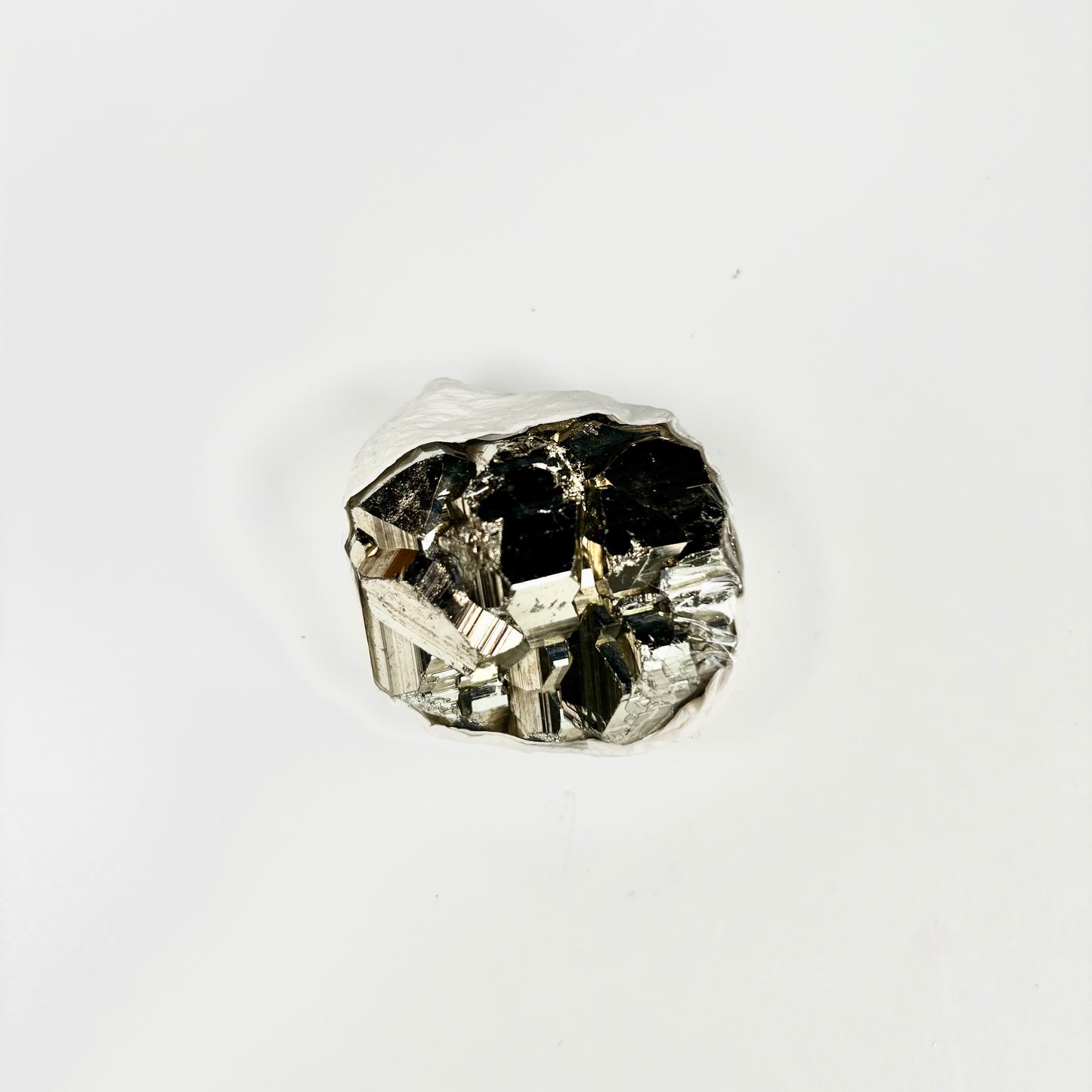 Raw Pyrite Cluster – 151g Metallic Gold Crystal for Luxury Décor