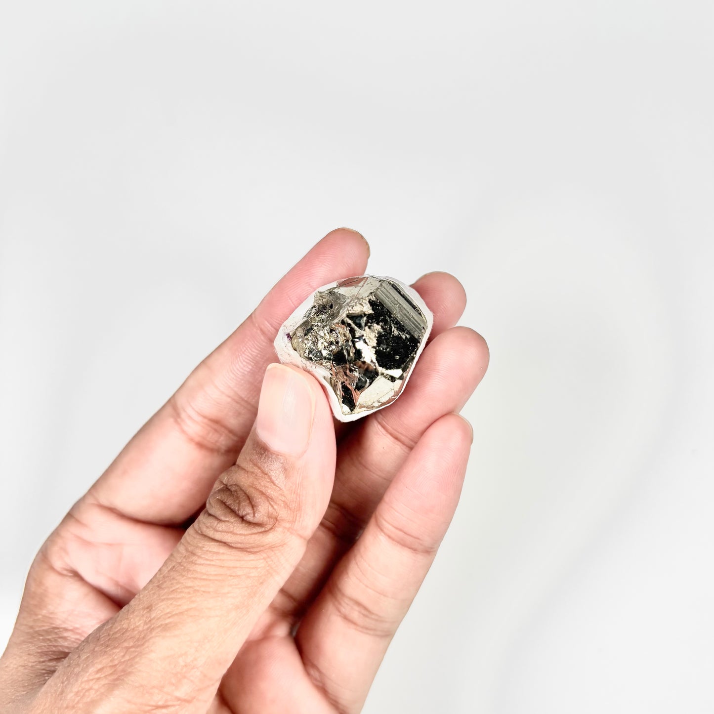 Raw Pyrite Cluster – 26g Metallic Gold Crystal for Luxury Décor