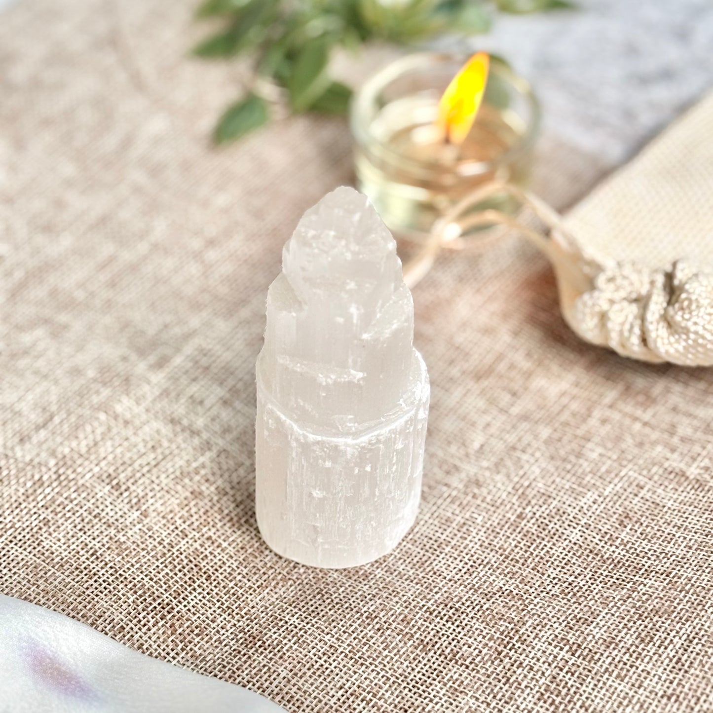 Selenite TowerSelenite/Satin Spar Tower Carving