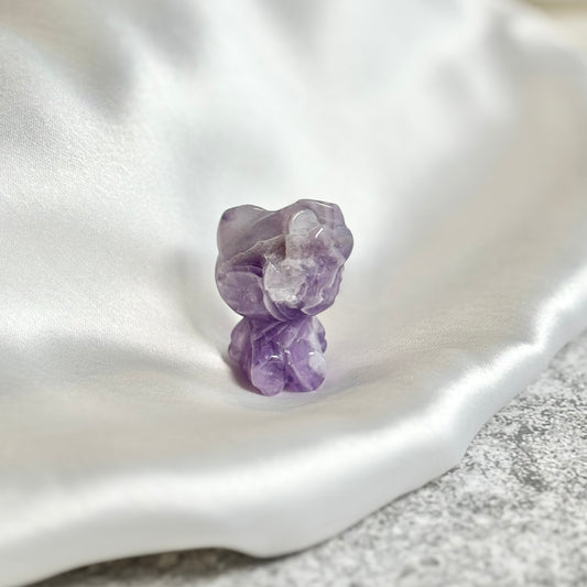 Amethyst Hello Kitty Carving