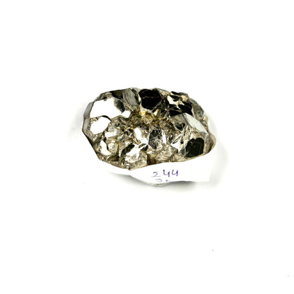 Raw Pyrite Cluster – 244g Metallic Gold Crystal for Luxury Décor