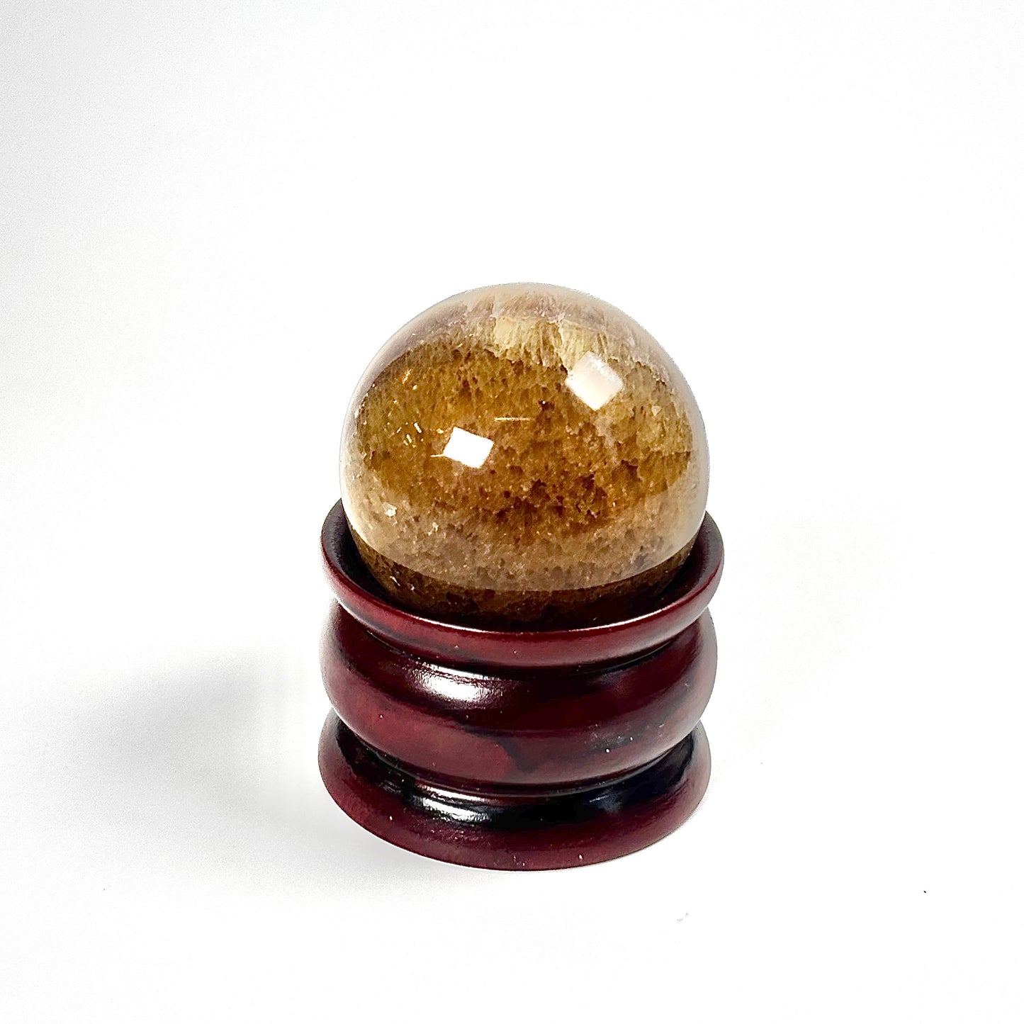 Mexican Yellow Calcite Sphere | Natural Polished Crystal