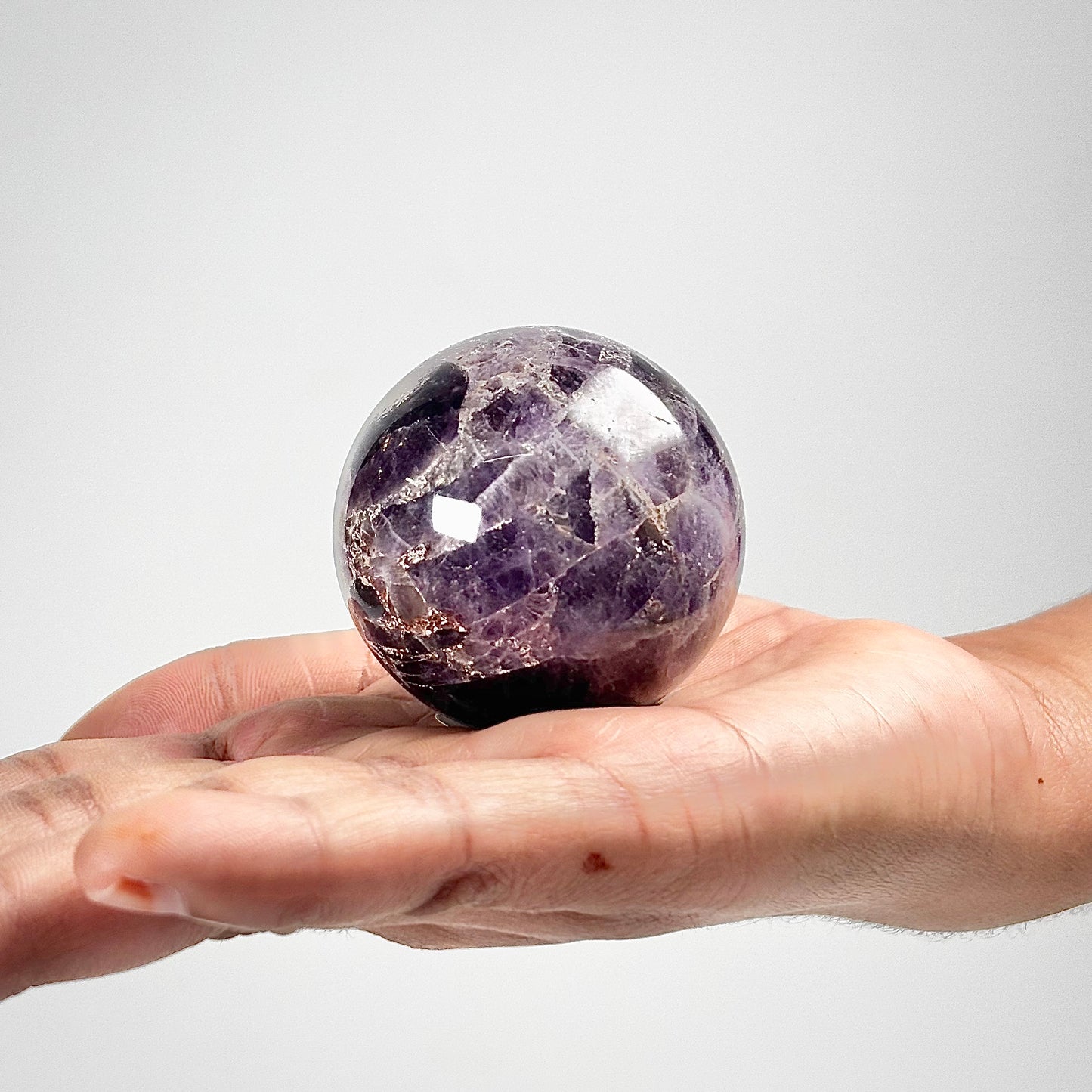 Amethyst Sphere Stone | Natural Polished Crystal