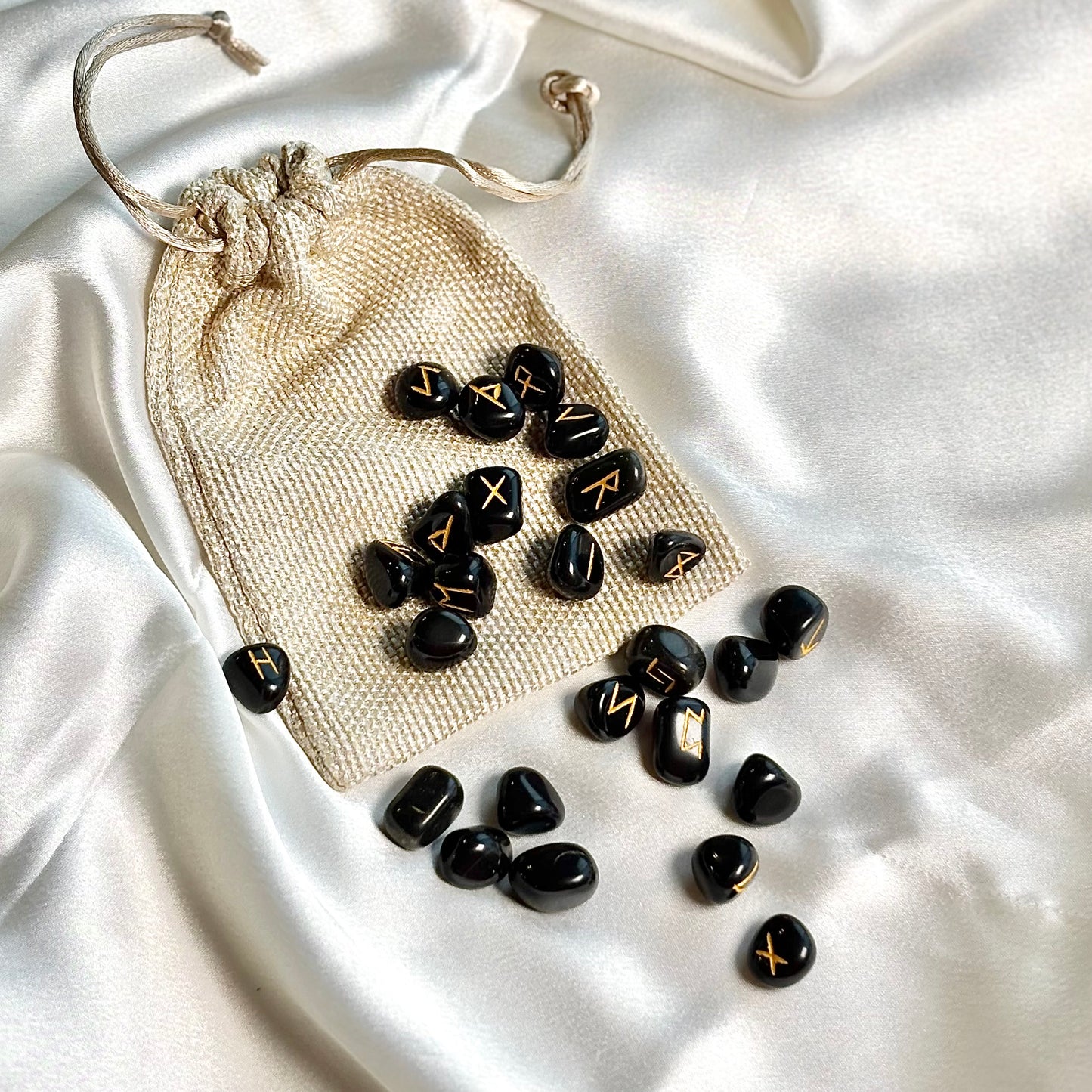 Black Jasper Rune Set