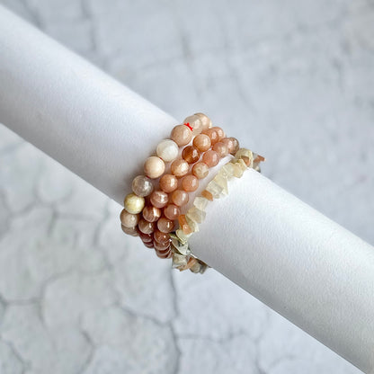 Peach Moonstone Bracelet
