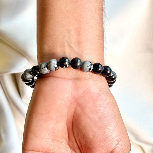 Snowflake Obsidian Bracelet