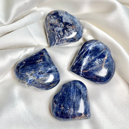 Sodalite Heart Carving
