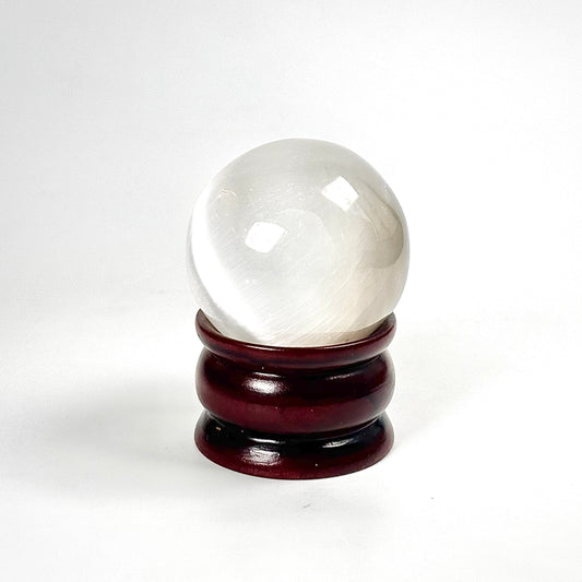 Selenite / Satin Spar Selenite Sphere | Natural Polished Stone