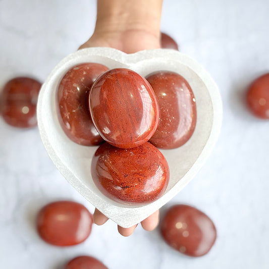 Red Jasper Palm Stone
