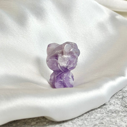 Amethyst Hello Kitty Carving