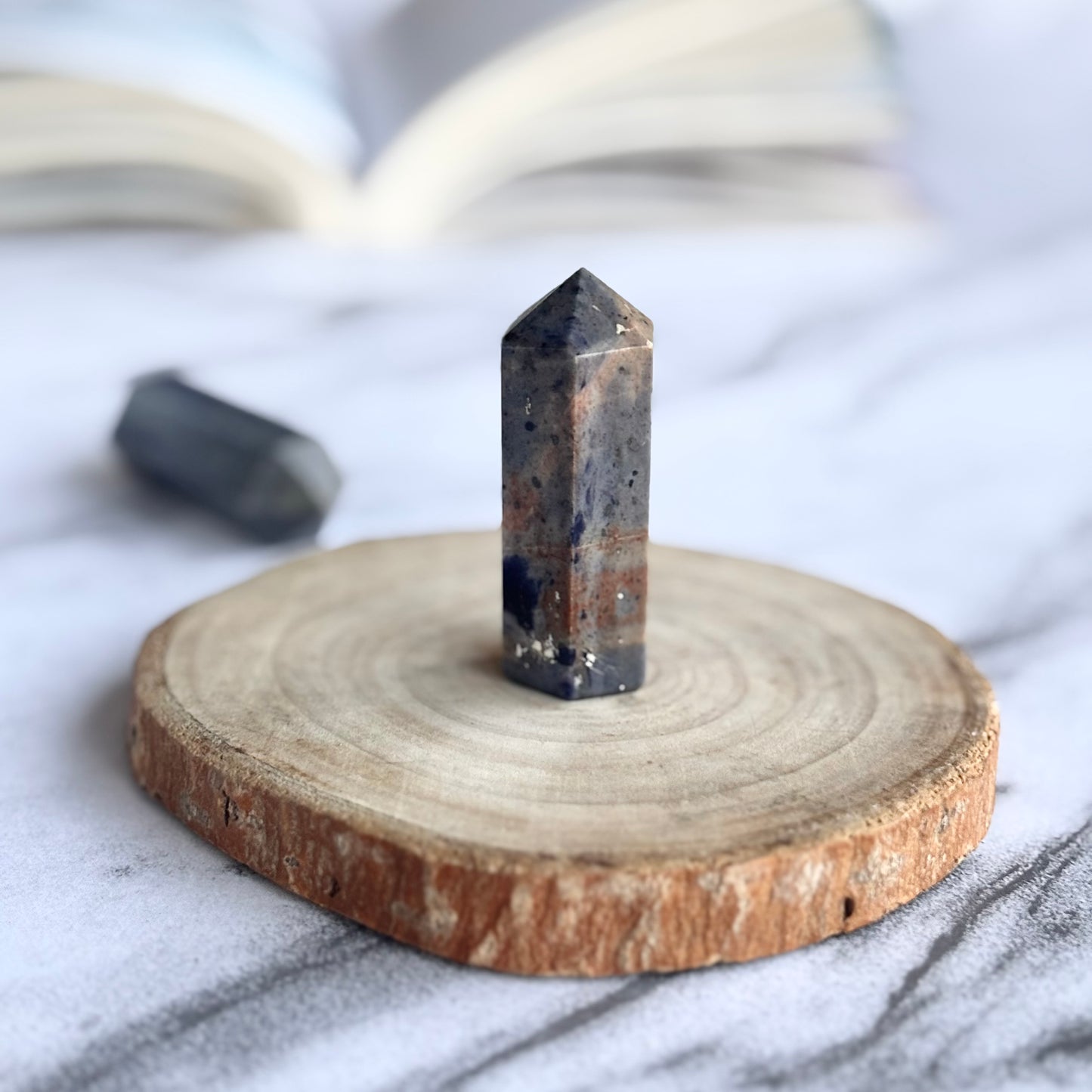 Sodalite 6 Facet Mini Tower