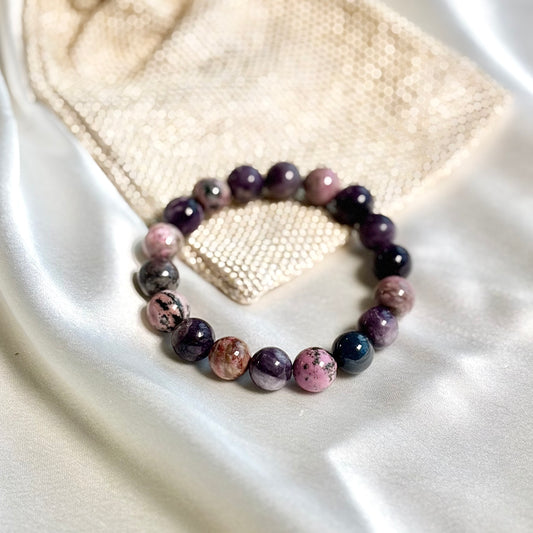 Sugilite Round Bead Bracelet -12mm
