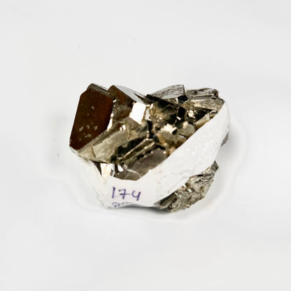 Raw Pyrite Cluster – 174g Metallic Gold Crystal for Luxury Décor