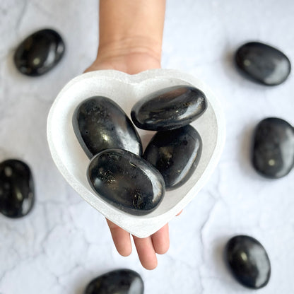 Black Onyx Palm Stone