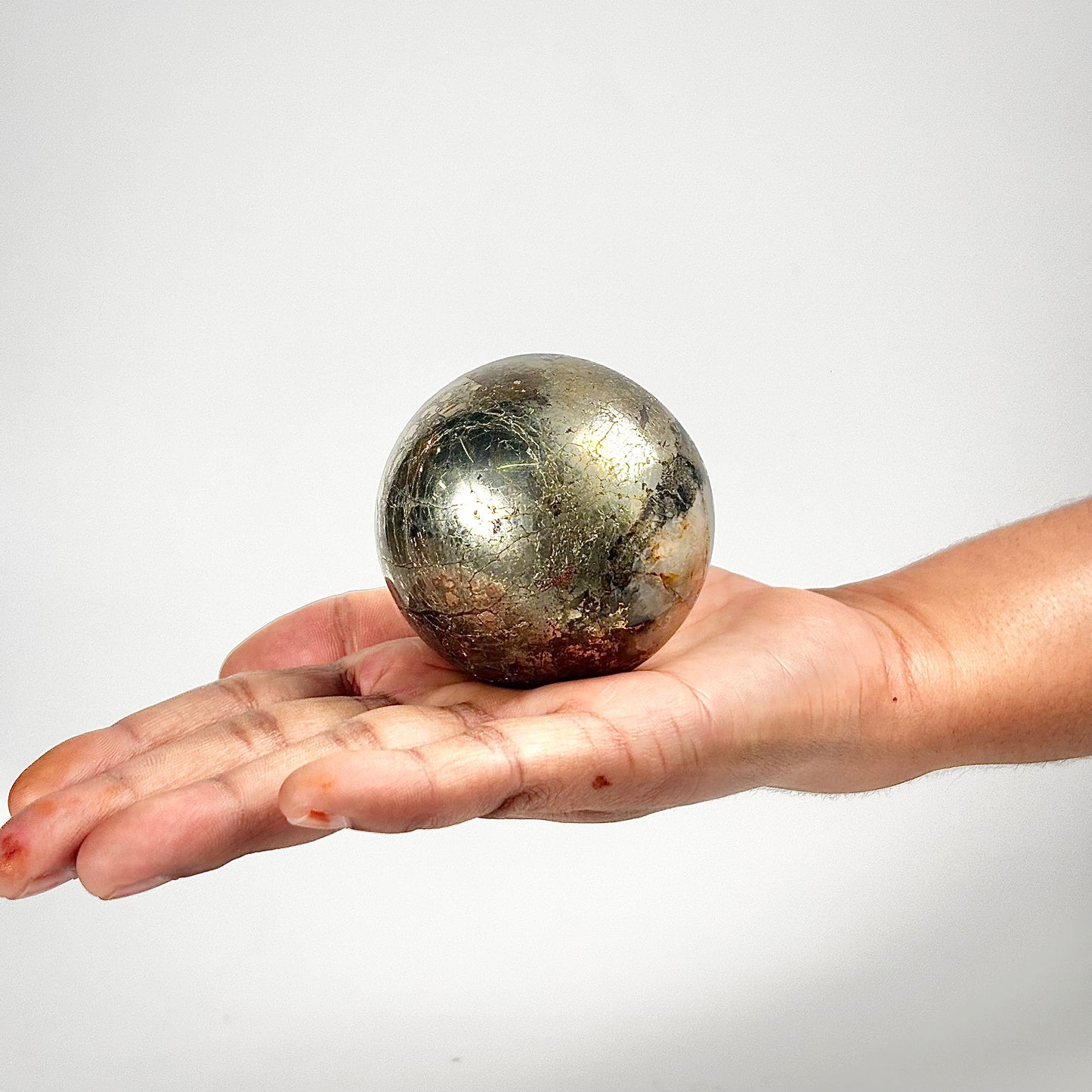 Golden Healer Pyrite Sphere | Natural Polished Crystal