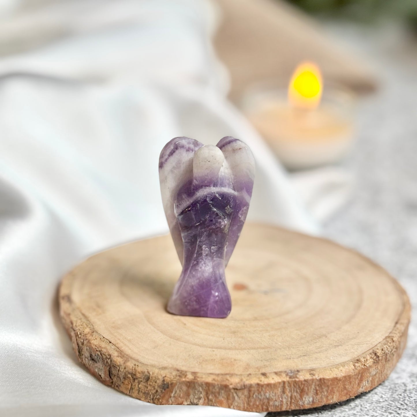 Amethyst Angel Carving