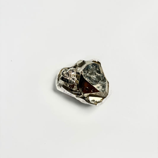 Raw Pyrite Cluster – 143g Metallic Gold Crystal for Luxury Décor