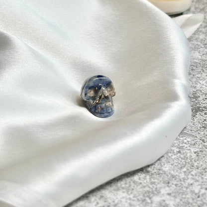 Sodalite Mini Crystal Skull Carving