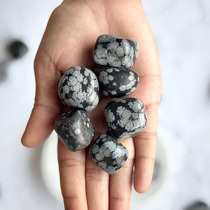 Snowflake Obsidian Tumble