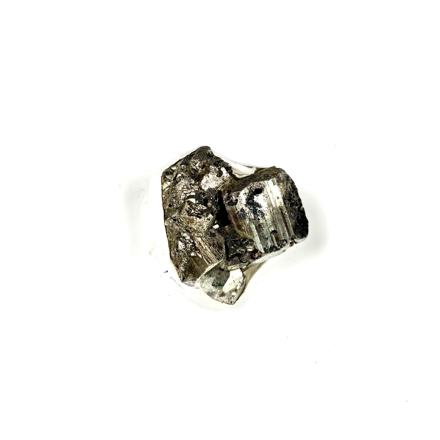 Raw Pyrite Cluster – 187g Metallic Gold Crystal for Luxury Décor