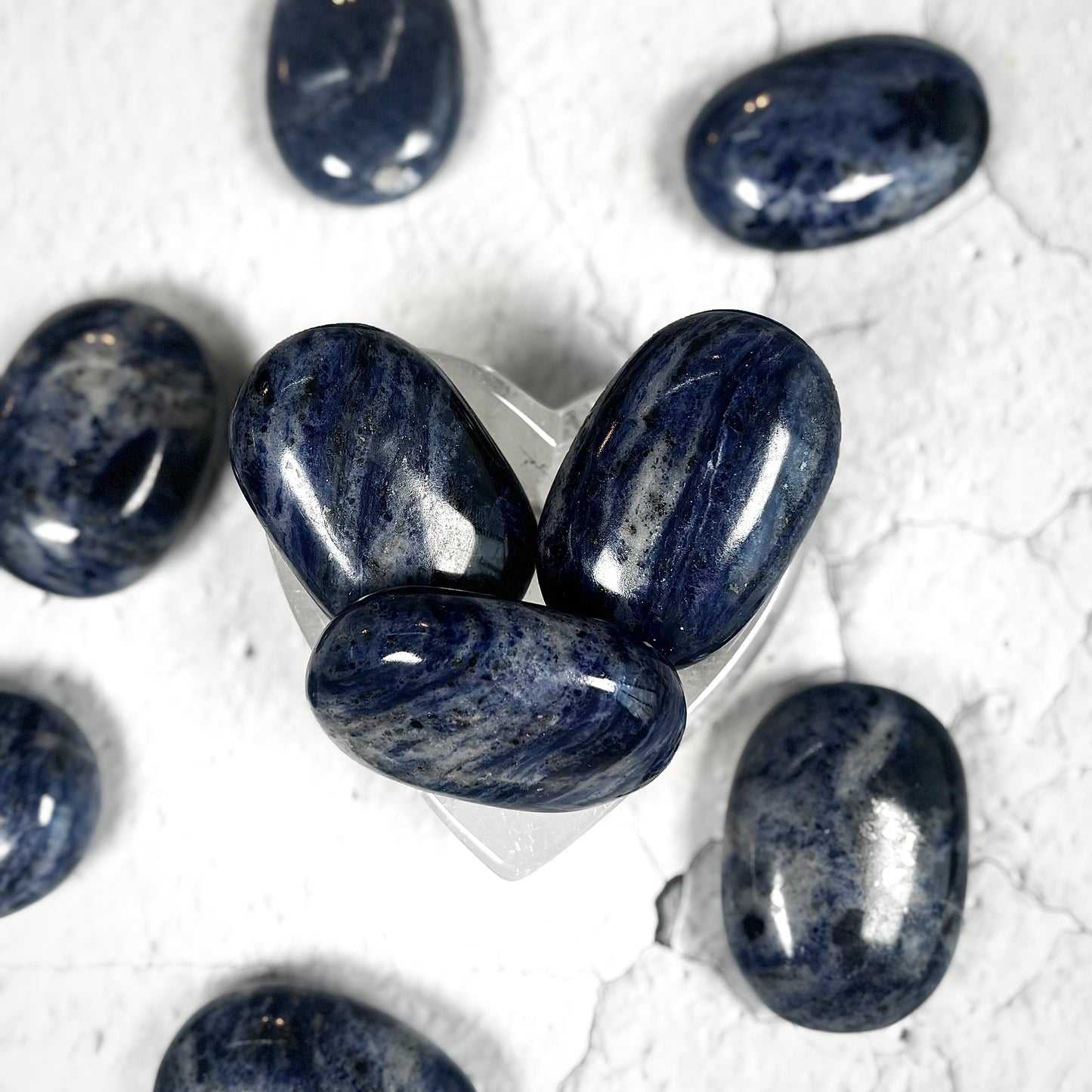 Sodalite Palm Stone | Natural Polished Crystal