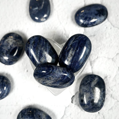 Sodalite Palm Stone | Natural Polished Crystal