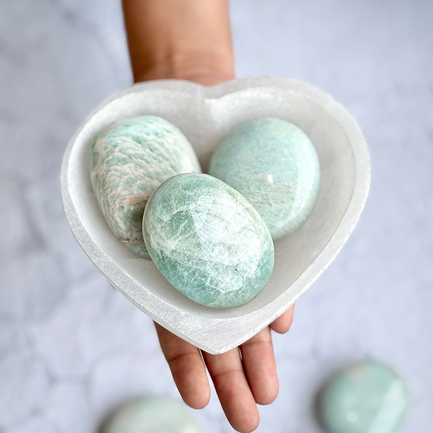 Amazonite Palm Stone