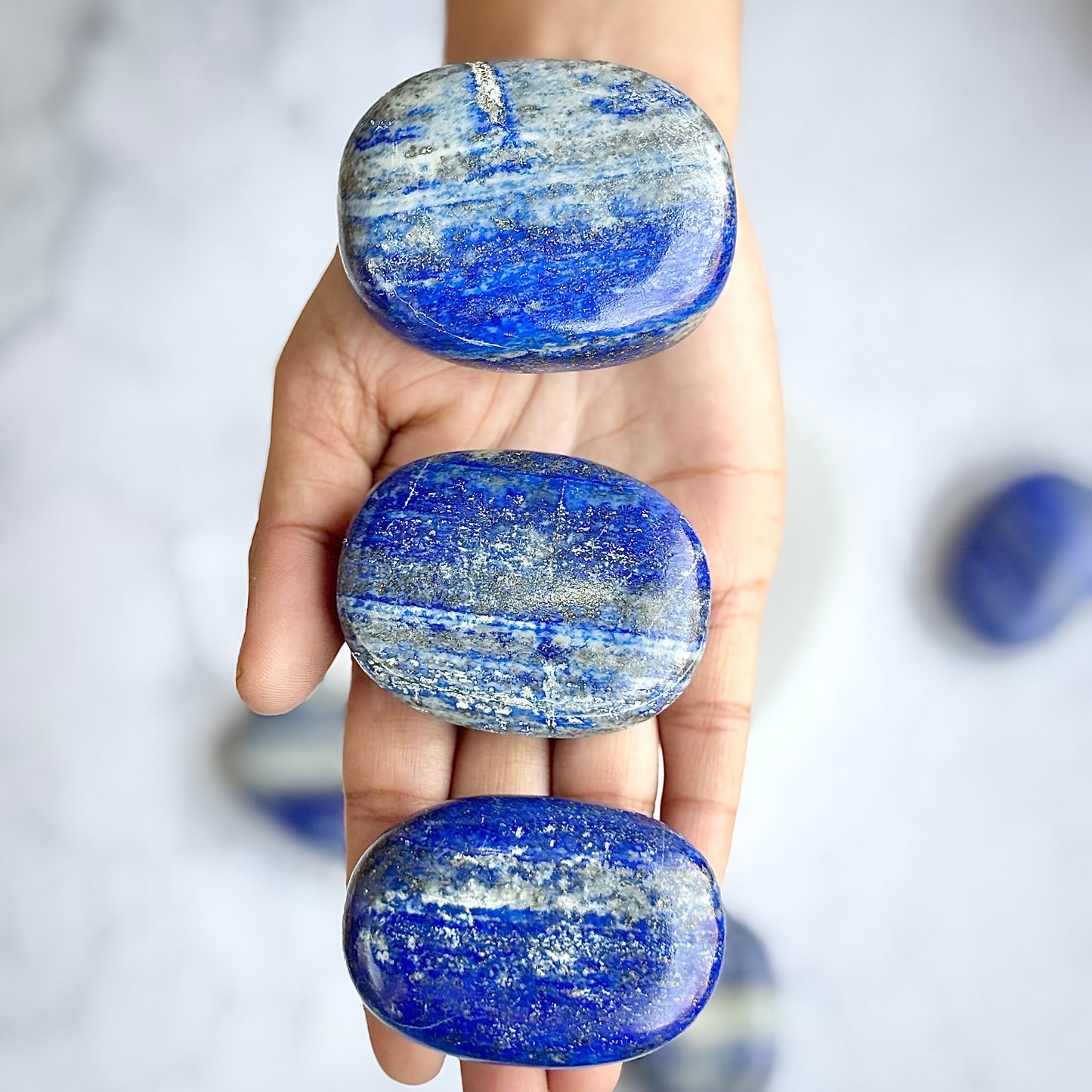 Lapis Lazuli Palm Stone