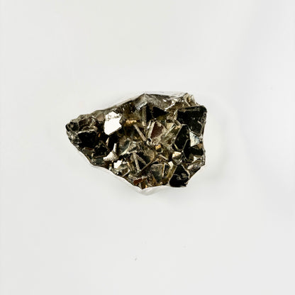 Raw Pyrite Cluster – 241g Metallic Gold Crystal for Luxury Décor