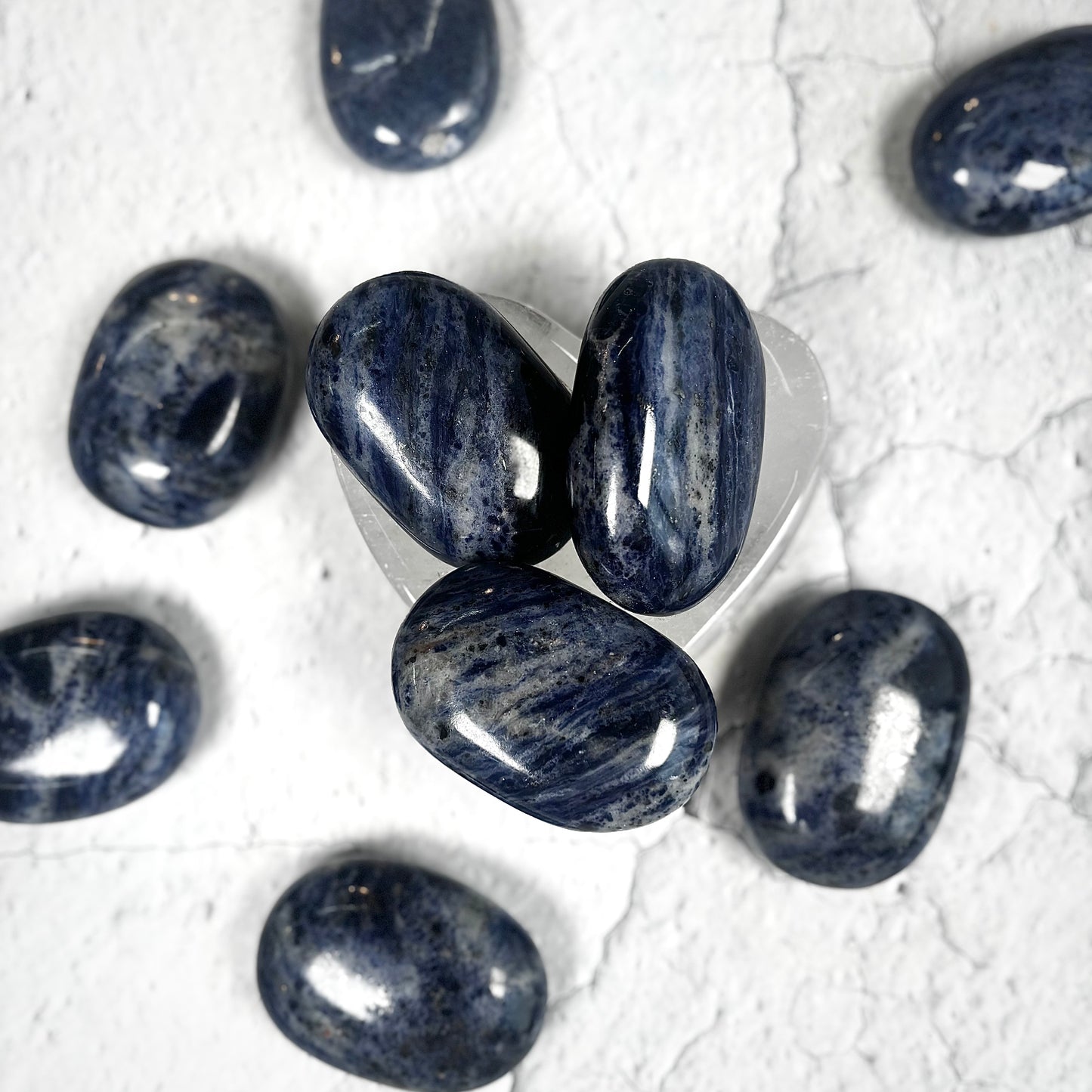 Sodalite Palm Stone | Natural Polished Crystal