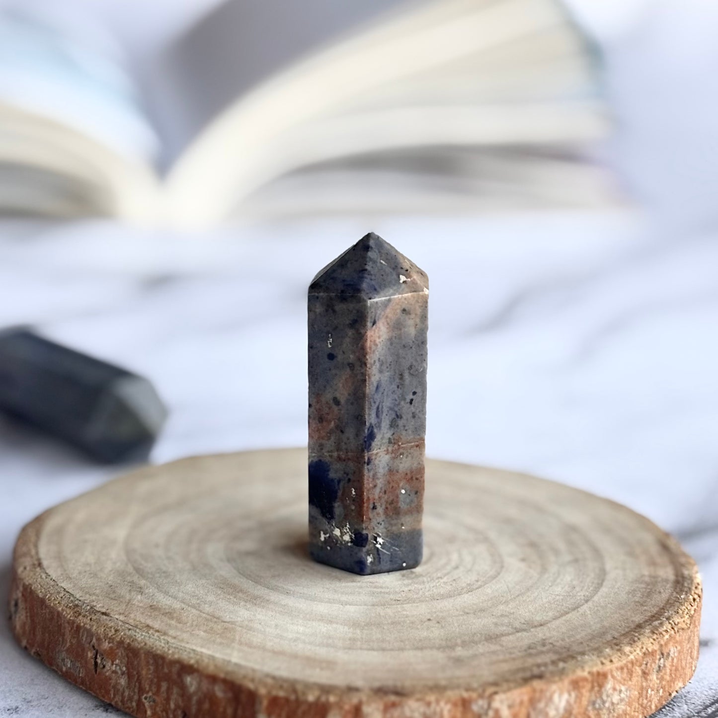 Sodalite 6 Facet Mini Tower