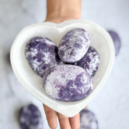 Lepidolite Palm Stone