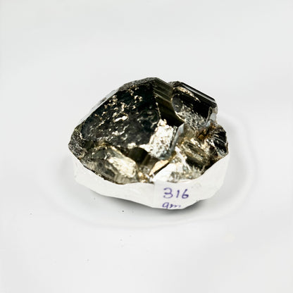 Raw Pyrite Cluster – 316g Metallic Gold Crystal for Luxury Décor