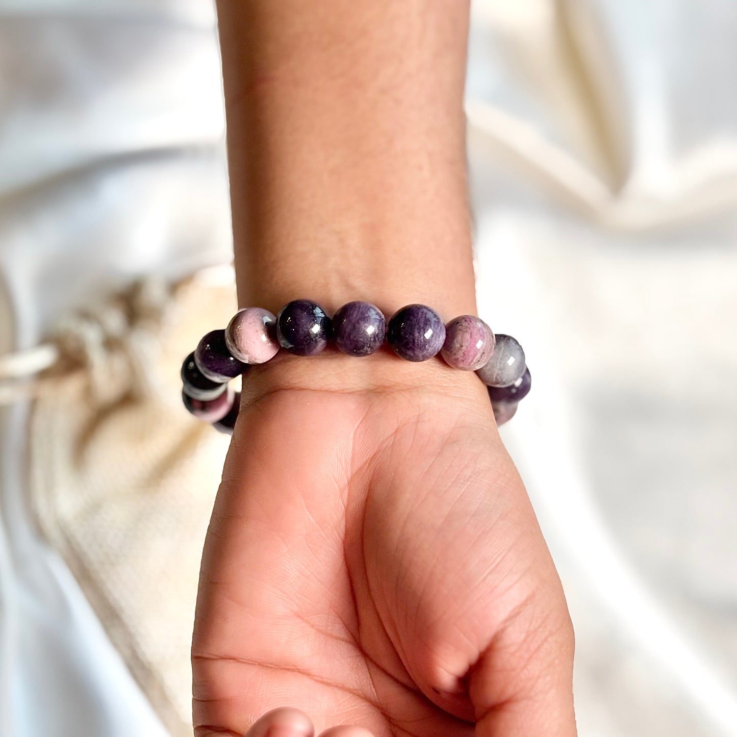 Sugilite Round Bead Bracelet -12mm