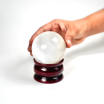 Selenite / Satin Spar Selenite Sphere | Natural Polished Stone