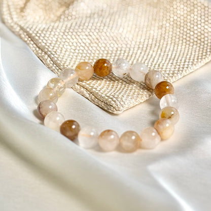 Golden Healer Round Bead Bracelet - 10mm