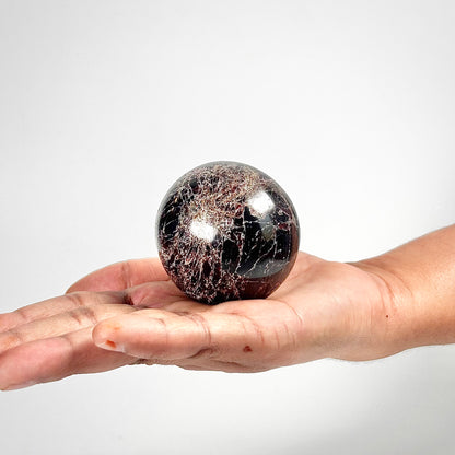 Garnet Sphere Stone | Natural Polished Crystal