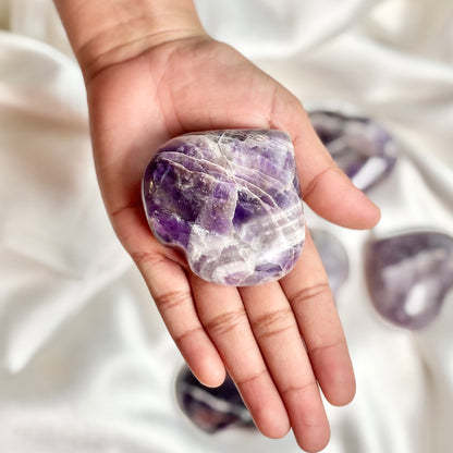Amethyst Heart Carving
