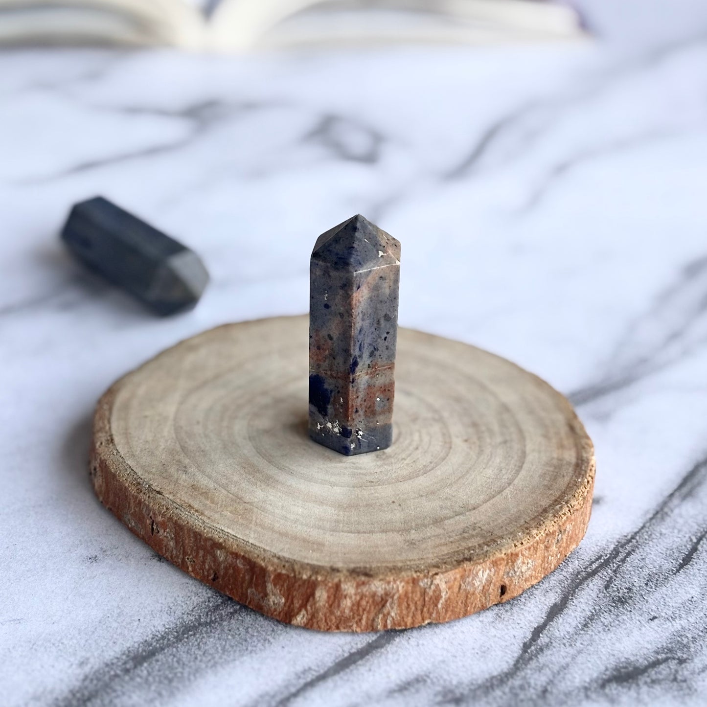 Sodalite 6 Facet Mini Tower