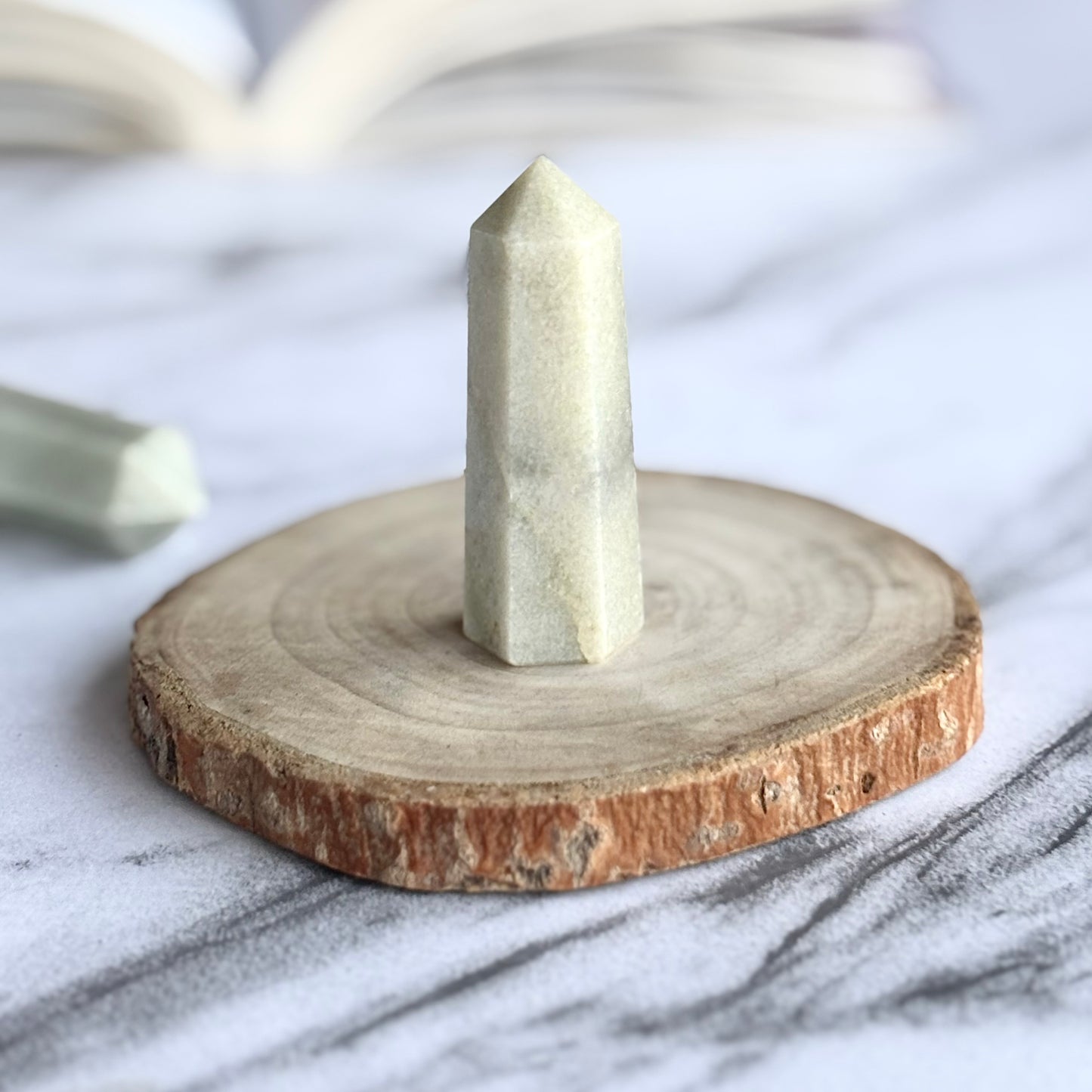Green Aventurine 6 Facet Min Tower