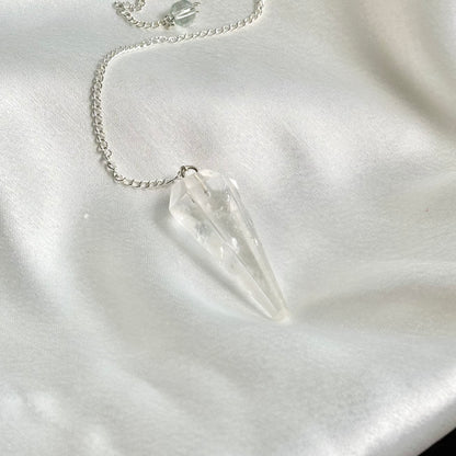 Clear Quartz Pendulum
