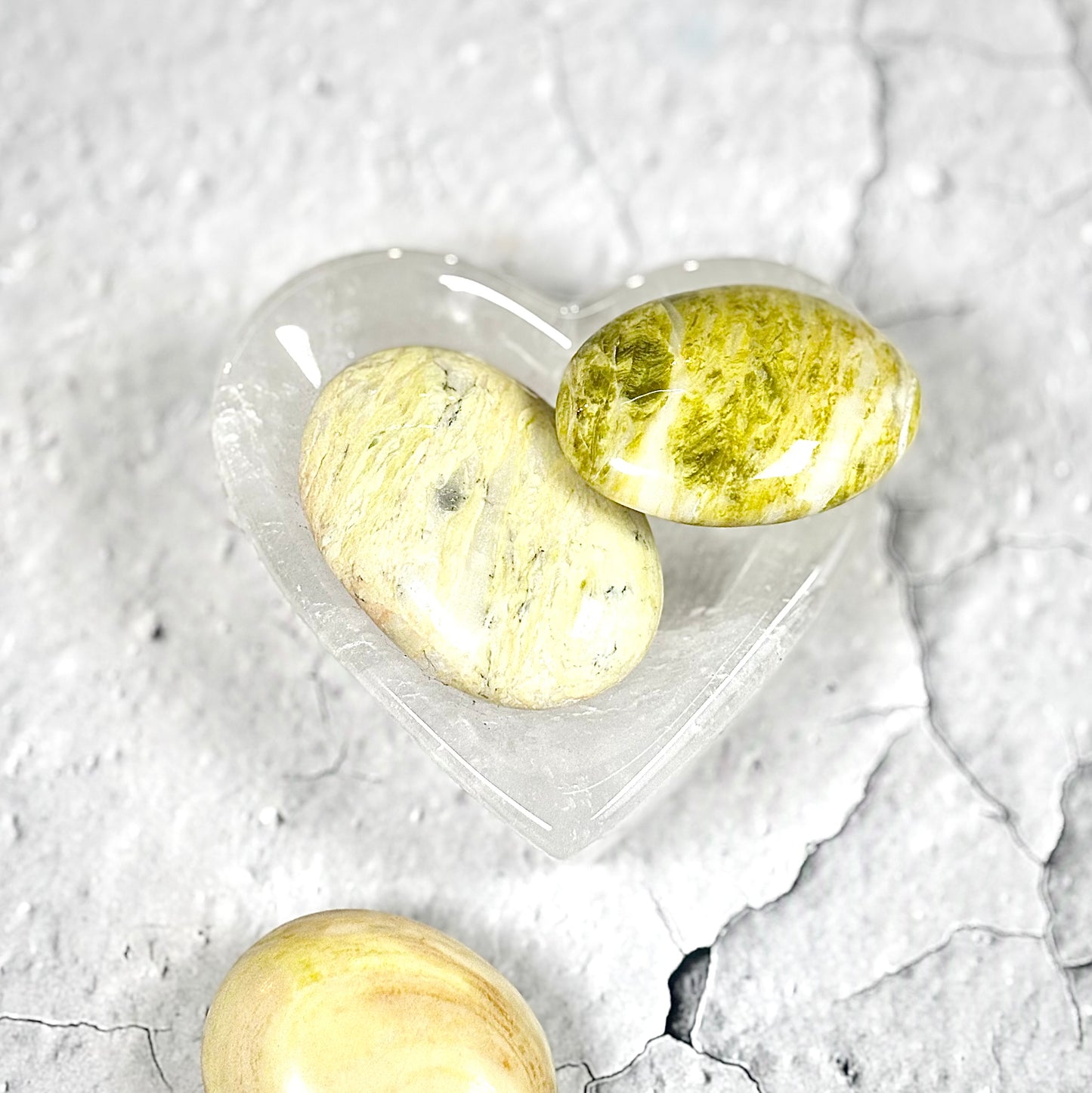 Serpentine Palm Stone | Natural Polished Stone