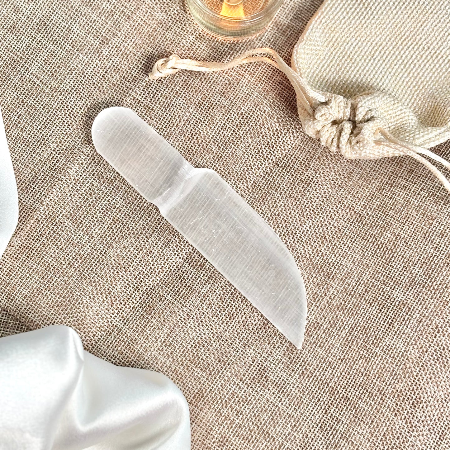 Selenite/Satin Spar Knife